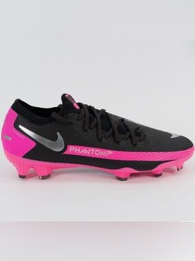Nike Womens Cleats Phantom GT Pro FG Black Silver Pink Blast CK8451-006 soccer 9